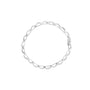 Pulsera tenis de eslabones alternos de engaste invisible con diamantes de 1 ct. p.t. en oro blanco de 14K, foto 5
