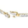 Pulsera de eslabones de canal con diamantes baguette de 1 ct. p.t. en oro amarillo de 10K, foto 2