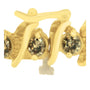 Pulsera en S con diamantes marrones redondos de 6 ct. p.t. en oro amarillo de 14K, foto 2