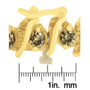 Pulsera en S con diamantes marrones redondos de 6 ct. p.t. en oro amarillo de 14K, foto 4