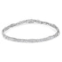 3 Ct. T.W. Geometric Pattern Diamond Tennis Bracelet in 10K White Gold, photo 2