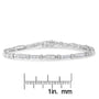 3 Ct. T.W. Geometric Pattern Diamond Tennis Bracelet in 10K White Gold, photo 6