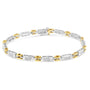 1 Ct. T.W. Princess-Cut Diamond Geo Link Bracelet in 10K Two-Tone Gold, photo 2