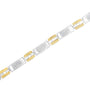 1 Ct. T.W. Princess-Cut Diamond Geo Link Bracelet in 10K Two-Tone Gold, photo 5
