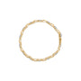 Pulsera de eslabones en X alternados con racimo de diamantes de 2 ct. p.t. en oro amarillo de 10K, foto 4