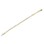Pulsera de barra y eslabones en X con diamantes pavé de 1 ct. p.t. en oro amarillo de 10K, foto 5