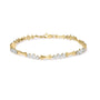 Pulsera Miracle-Set de barras y eslabones alternados con diamantes de 1/3 ct. p.t. en oro de 10K, foto 1
