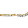 1 Ct. T.W. Diamond 3 Stone Link Bracelet in 10K Yellow Gold, photo 2