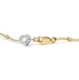 Pulsera de eslabones en S con corazón de pavé y diamantes de 1/3 ct. p.t. en oro de dos tonos de 10K, foto 2