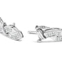 4 Ct. T.W. Invisble Set Princess-Cut Diamond Wave Style Link Bracelet in 14K White Gold, photo 2