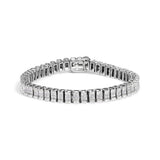 3 Ct. T.W. Princess-Cut Diamond Quad Invisible-Set Tennis Bracelet in 14K Gold
