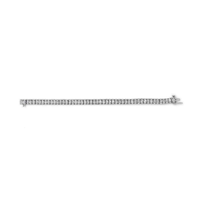 3 Ct. T.W. Princess-Cut Diamond Quad Invisible-Set Tennis Bracelet in 14K Gold, photo 7