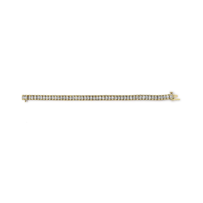 3 Ct. T.W. Princess-Cut Diamond Quad Invisible-Set Tennis Bracelet in 14K Gold, photo 8