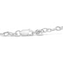 Pulsera de cadena de cable con dije de amor y diamantes de 1/6 ct. p.t. en oro blanco de 10K, foto 2