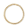 Pulsera tenis de eslabones rectangulares de engaste invisible con diamantes blancos de 5 ct. p.t. en oro de 14K, foto 8