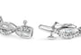 2 Ct. T.W. Diamond Swirl and Pear Shape Link Bracelet in 14K White Gold, photo 2