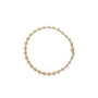 Pulsera de eslabones de racimo en X con diamantes redondos de 2 ct. p.t. en plata de ley bañada en oro amarillo de 10K, foto 4