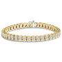 8 Ct. T.W. Half Bezel-Set Diamond Tennis Bracelet in 14K Yellow Gold, photo 1