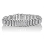 5 Ct. T.W. Round Brilliant-Cut Diamond S Wave Serpentine Tennis Bracelet in 14K White Gold, photo 1