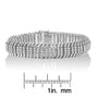 5 Ct. T.W. Round Brilliant-Cut Diamond S Wave Serpentine Tennis Bracelet in 14K White Gold, photo 6