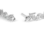 2 Ct. T.W. Diamond Cluster and Spiral Link Bracelet in 14K White Gold, photo 2