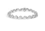 2 Ct. T.W. Diamond Cluster and Spiral Link Bracelet in 14K White Gold, photo 6