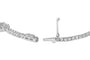 Pulsera de estaciones de corazones con diamantes de 1 1/2 ct. p.t. en oro blanco de 14K, foto 2