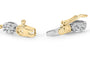 1 Ct. T.W. Diamond Oval-Shaped Cluster Link Bracelet in 10K White and Yellow Gold, photo 2
