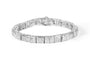 2 Ct. T.W. Round and Baguette-Cut Diamond Bracelet in 10K White Gold, photo 1