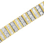 5.50 Ct. T.W. Round and Baguette-Cut Diamond Bracelet in 14K Yellow Gold, photo 5