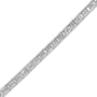Pulsera tenis alterna de engaste invisible con diamantes princesa y baguette de 4 3/8 ct. p.t. en oro blanco de 14K, foto 6