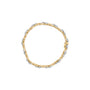Pulsera de eslabones florales con diamantes redondos y baguette de 3 ct. p.t. en oro amarillo de 10K, foto 4