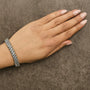 Pulsera de eslabones en S con diamantes de 3 ct. p.t. en oro amarillo de 10K, foto 3