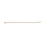Pulsera de eslabones en S florales con diamantes de talla redonda de 1 ct. p.t. en oro amarillo de 10K, foto 5