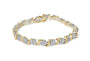 2 Ct. T.W. Round-Cut Diamond 'S' Cluster Bracelet in 10K Yellow Gold, photo 1