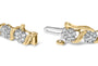 2 Ct. T.W. Round-Cut Diamond 'S' Cluster Bracelet in 10K Yellow Gold, photo 2