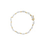 Pulsera de eslabones de canal con diamantes baguette de 2 ct. p.t. en oro de dos tonos de 10K, foto 4