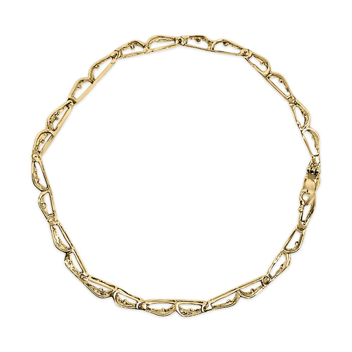 2 Ct. T.W. Baguette Diamond Channel-Set Link Bracelet in 10K Yellow Gold, photo 4