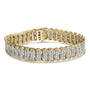 Pulsera de eslabones en S con diamantes de 4 ct. p.t. en oro amarillo de 10K, foto 1
