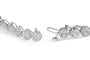 Pulsera tenis de eslabones con halo con diamantes de 2 ct. p.t. en oro blanco de 14K, foto 2