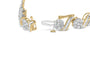 5 Ct. T.W. Round-Cut and Baguette-Cut Diamond Floral Link Bracelet in 10K Yellow Gold, photo 2