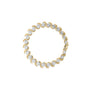 Pulsera de eslabones florales con diamantes redondos de 4 ct. p.t. en oro amarillo de 10K, foto 4