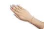 2 Ct. T.W. Diamond X and Wave Link Bracelet in 10K Two-Tone Gold, photo 3