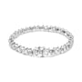 1/6 Ct. T.W. Lab-Grown Birthstone and Round Diamond Tennis Bracelet in Sterling Silver, photo 46