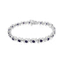1/6 Ct. T.W. Lab-Grown Birthstone and Round Diamond Tennis Bracelet in Sterling Silver, photo 16