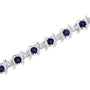 1/6 Ct. T.W. Lab-Grown Birthstone and Round Diamond Tennis Bracelet in Sterling Silver, photo 48