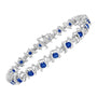 1/6 Ct. T.W. Lab-Grown Birthstone and Round Diamond Tennis Bracelet in Sterling Silver, photo 44