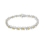 1/6 Ct. T.W. Lab-Grown Birthstone and Round Diamond Tennis Bracelet in Sterling Silver, photo 18