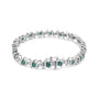 1/6 Ct. T.W. Lab-Grown Birthstone and Round Diamond Tennis Bracelet in Sterling Silver, photo 12