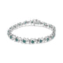 1/6 Ct. T.W. Lab-Grown Birthstone and Round Diamond Tennis Bracelet in Sterling Silver, photo 45